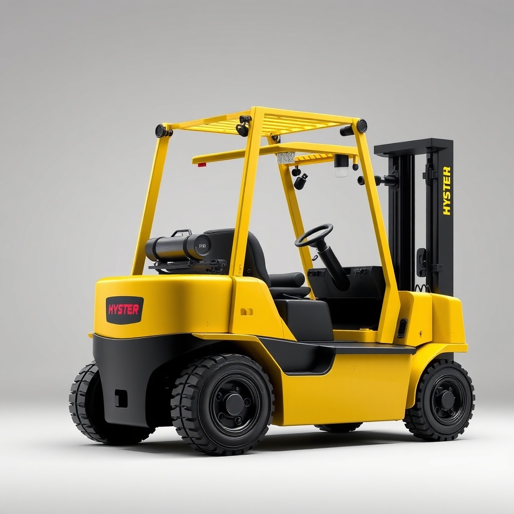 Hyster H50F forklift kabini içinden görünüm