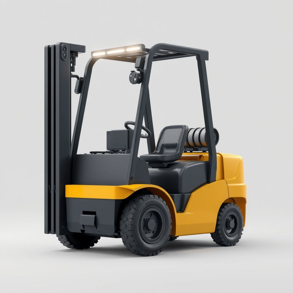 Forklift kabin içi görünümü