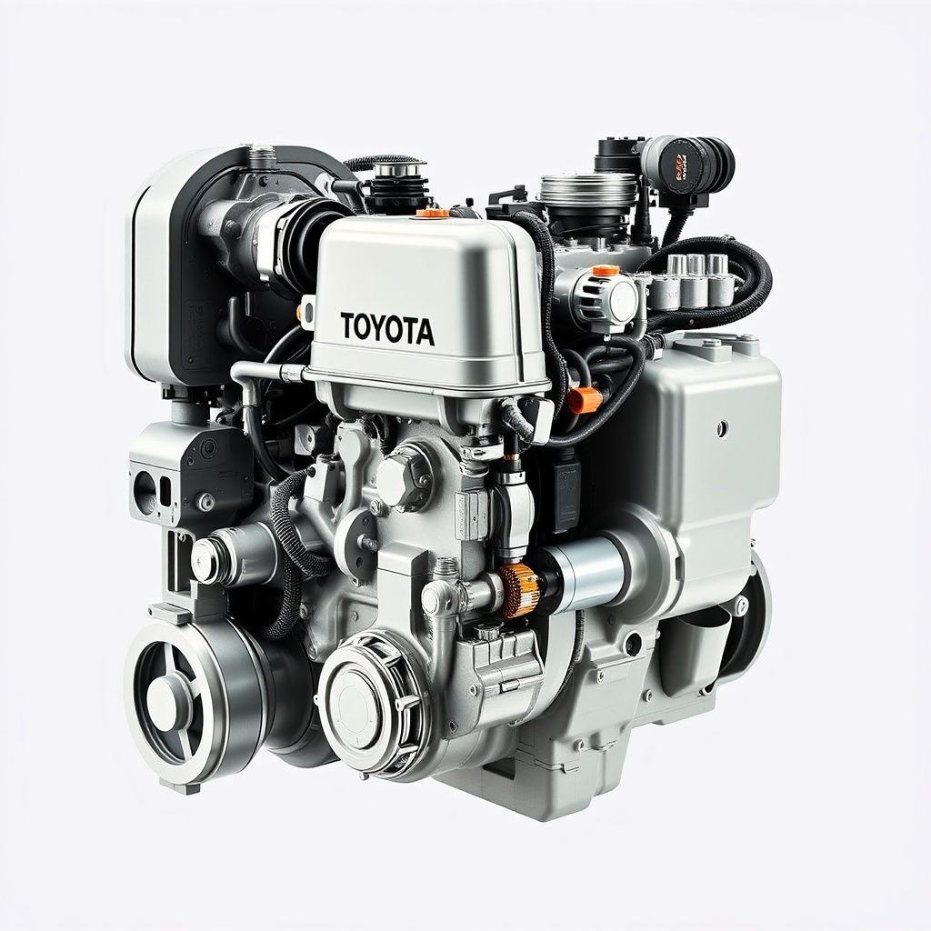 Toyota 8FGCU25 forklift motor bölümü