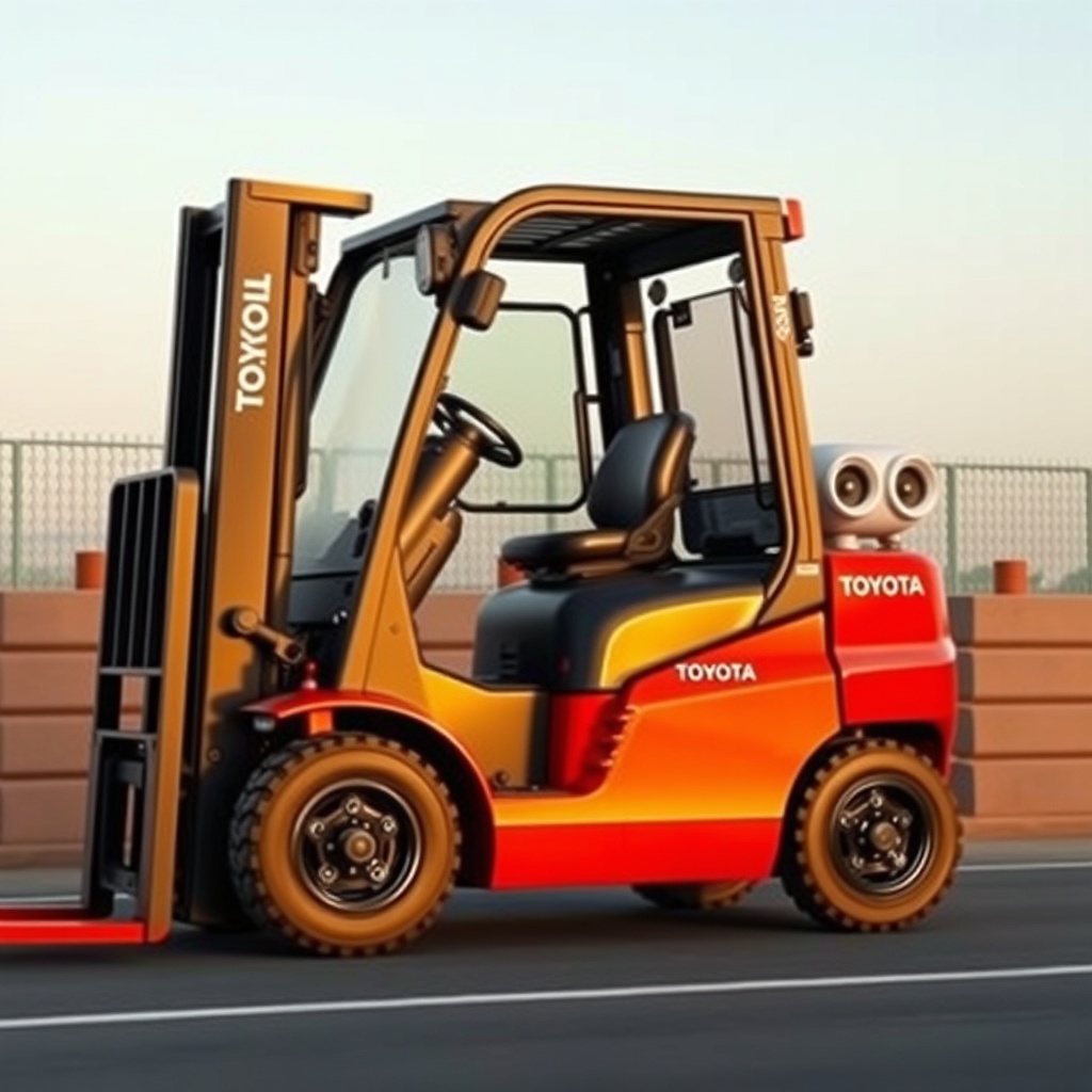 Toyota 8FGCU25 şasisinin alt kısmı